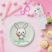 Aangepast Bunny Kawaii Papieren Bordje (Feest)