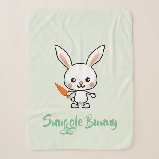Aangepast Bunny Kawaii Sherpa Deken (Voorkant)