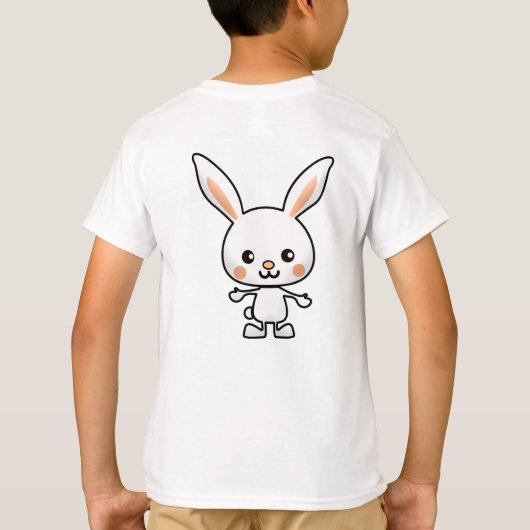 Aangepast Bunny Kawaii T-shirt (Achterkant)