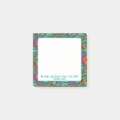 Aangepast bureau kantoorartikelen bloem kunst ontw post-it® notes (Voorkant)