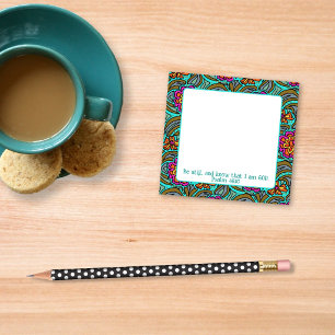 Aangepast bureau kantoorartikelen bloem kunst ontw post-it® notes