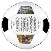 Aangepast cadeau aan mijn kleinzoon met 2 foto's voetbal (Gedraaid)