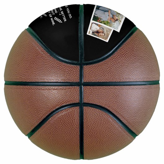 Aangepast cadeau aan mijn kleinzoon met 5 foto's basketbal (Rechts)