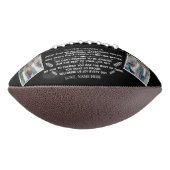 Aangepast cadeau aan onze kleinzoon met twee foto' american football (Gedraaid 270)
