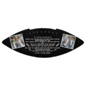 Aangepast cadeau aan onze kleinzoon met twee foto' american football (Paneel)