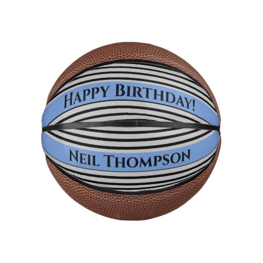 Aangepast cadeau! Happy Birthday basketbal (Voorkant)