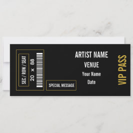 Aangepast cadeau-idee voor concertkaartje DIY even Kaart