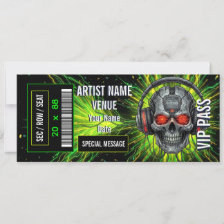 Aangepast cadeau-idee voor concertkaartjes, zelfma kaart