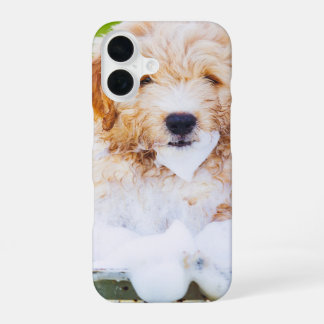 Aangepast cadeau met foto van huisdier Cute hond o iPhone 16 Hoesje