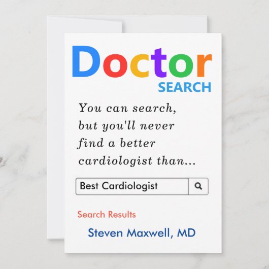 Aangepast cadeau voor cardioloog feestdagenkaart (Voorkant)