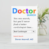 Aangepast cadeau voor cardioloog feestdagenkaart (Staand voorkant)