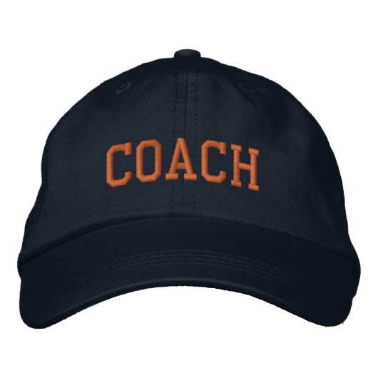 Aangepast cadeau voor coach geborduurde pet (Voorkant)