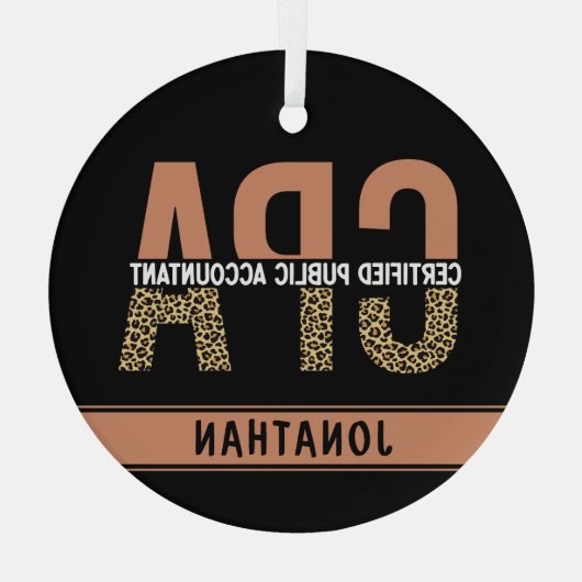 Aangepast cadeau voor gecertificeerde openbare acc glas ornament (Achterkant)