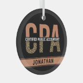 Aangepast cadeau voor gecertificeerde openbare acc glas ornament (Voorkant Rechts)