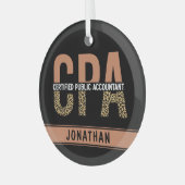 Aangepast cadeau voor gecertificeerde openbare acc glas ornament (Voorkant links)