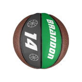 Aangepast cadeau voor kleine mini-basketbal kind o basketbal (Verticaal)