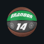 Aangepast cadeau voor kleine mini-basketbal kind o basketbal<br><div class="desc">Gepersonaliseerd klein mini basketbal kind 'Birthday cadeauidee'. Koel cadeau voor sportkinderen. Nieuw ontwerp met eigen naam, logo, ouderdom of jerrygetal en achtergrondkleuren. Maak je eigen kleine bal voor goede zoon, kleinzoon, dochter, kleindochter, neef, neef, vriend, kleine broer of zus, kleinkinderen, tiener, jongen of meisje, gasten, enz. Ook leuk als cadeau...</div>