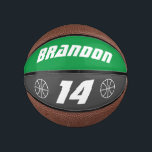 Aangepast cadeau voor kleine mini-basketbal kind o basketbal<br><div class="desc">Gepersonaliseerd klein mini basketbal kind 'Birthday cadeauidee'. Koel cadeau voor sportkinderen. Nieuw ontwerp met eigen naam, logo, ouderdom of jerrygetal en achtergrondkleuren. Maak je eigen kleine bal voor goede zoon, kleinzoon, dochter, kleindochter, neef, neef, vriend, kleine broer of zus, kleinkinderen, tiener, jongen of meisje, gasten, enz. Ook leuk als cadeau...</div>