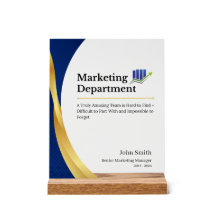 Aangepast cadeau voor marketingafdeling ter waarde