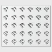 Aangepast cadeau voor Mr en Mrs handboffs bruiloft Cadeaupapier (Vlak)