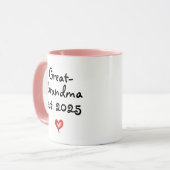 Aangepast cadeau voor overgrootmoeder, Gepersonali Mok (Voorkant links)