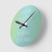 Aangepast cadeau voor positieve bevestiging ronde klok (Hoek)