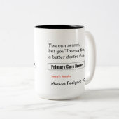 Aangepast cadeau voor primaire zorgverlener tweekleurige koffiemok (Voorkant rechts)