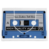Aangepast cadeau voor tapewisselaar Retro Casette Groot Cadeauzakje (Voorkant)