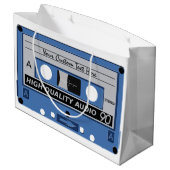 Aangepast cadeau voor tapewisselaar Retro Casette Groot Cadeauzakje (Achterkant Gekanteld)