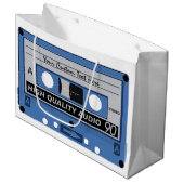 Aangepast cadeau voor tapewisselaar Retro Casette Groot Cadeauzakje (Voorkant Gekanteld)