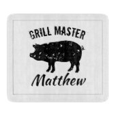 Aangepast cadeau voor  varkensgrilhoofdsnijbord snijplank (Voorkant)