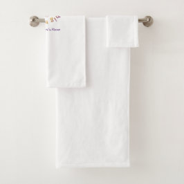 Aangepast cadeau voor waardering voor de leraar -  bad handdoek