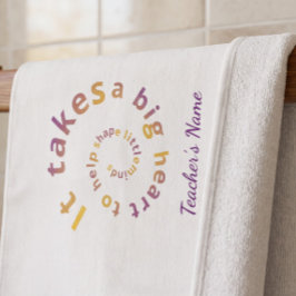 Aangepast cadeau voor waardering voor de leraar -  bad handdoek