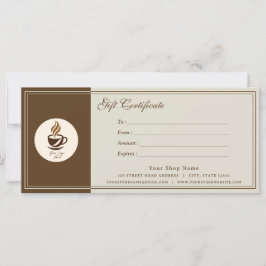 Aangepast cadeaubon voor koffiezaak | Gepersonalis