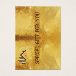 Aangepast cadeaubon voor onroerend goed voor klein visitekaartje