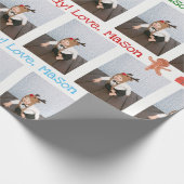 Aangepast cadeaupapier met foto- en tekstomloop (Hoek)