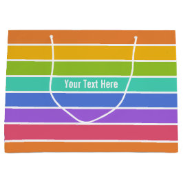 Aangepast cadeautas voor regenboogkleuren - groot