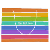 Aangepast cadeautas voor regenboogkleuren - groot (Achterkant)