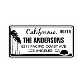 Aangepast Californische Bord Adres Stempel