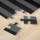Aangepast 'Calm Black Stripes Decor' houden Legpuzzel (Zijkant)