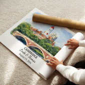 Aangepast Cambridge-wanddecor, Massachusetts-poste Poster