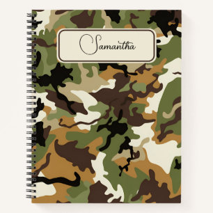 Aangepast Camo-Notitieboek Notitieboek