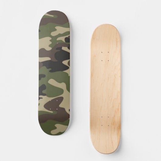 Aangepast Camouflaed Design Persoonlijk Skateboard (Voorkant)