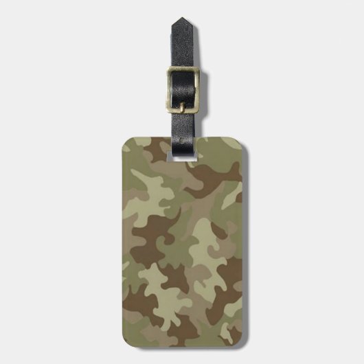 Aangepast Camouflage Bagagelabel (Voorkant verticaal)