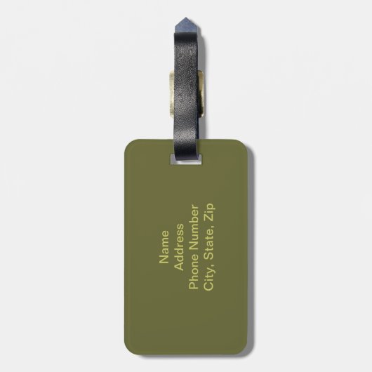 Aangepast Camouflage Bagagelabel