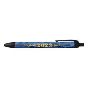 Aangepast Camouflage Navy Blue Zwarte Inkt Pen