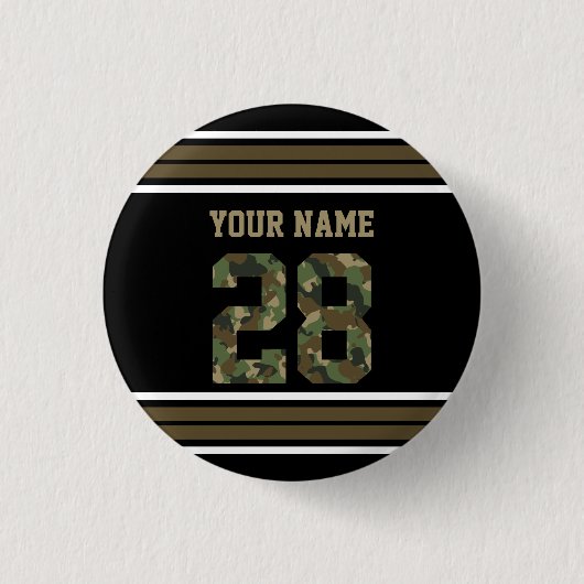 Aangepast camouflage nummer 28 Aangepast Ronde Button 3,2 Cm (Voorkant)