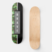 Aangepast Camouflage Skateboard (Voorkant)