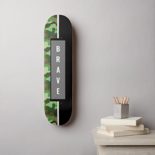 Aangepast Camouflage Skateboard (Muurkunst)