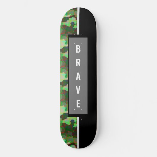 Aangepast Camouflage Skateboard (Voorkant)